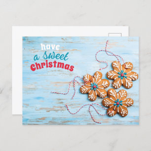 Ayez Une Carte Postale Sweet Christmas Gingerbread