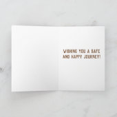 Ayez une excellente carte de voeux pour Bon Voyage (Intérieur)