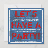 Ayez une invitation grunge de fête de remise des (Dos)