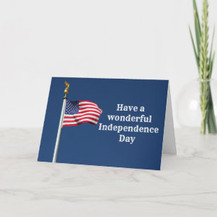 Ayez Une Merveilleuse Carte De Fête De L'Indépenda