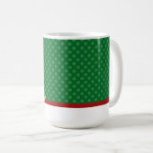 Ayez une Mug verte de Noël dorée (Devant droit)