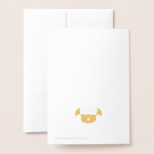Ayez Une Pugtastic Anniversaire Gold Foil Carte An (Derrière avec enveloppe)