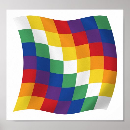 Aymara Vlag Poster Print (Voorkant)