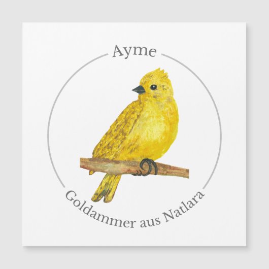 Ayme -  Goldammer aus Natlara (Voorkant)