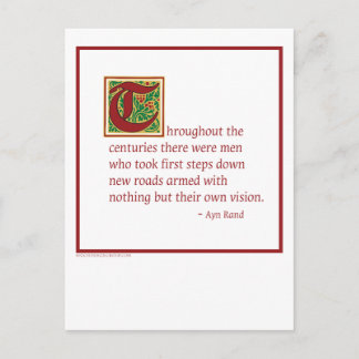 Ayn Rand Briefkaart