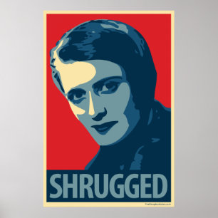 Ayn Rand - gesticulé : Affiche de parodie d'Obama