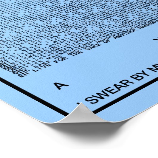 Ayn Rand Oath of the Valley Poster (Coin)