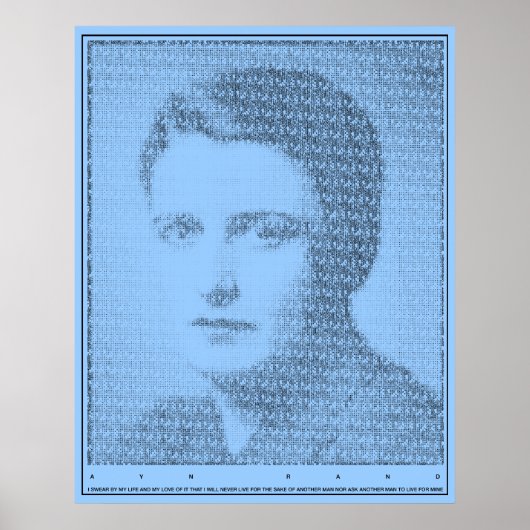 Ayn Rand Oath of the Valley Poster (Devant)