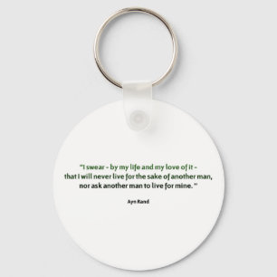 Ayn Rand Quote Sleutelhanger