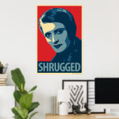 Ayn Rand - Shrugged : Poster parodique d'Obama CHO (Bureau à domicile)