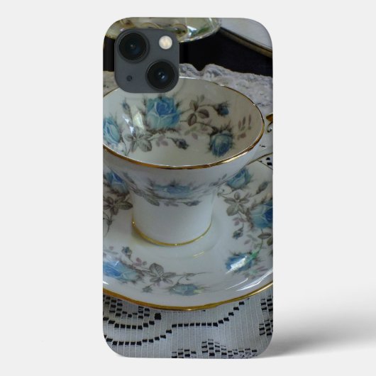  Aynsley Blue Roos Tea iPad-draagtas Case-Mate iPhone Case (Achterkant)