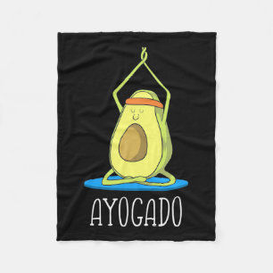 Ayogado Avocado Yoga Lover Fleece Deken