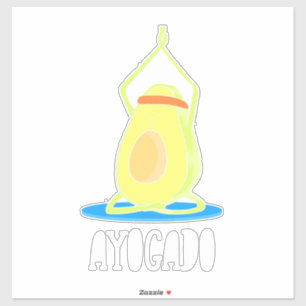 Ayogado Avocado Yoga Lover Sticker