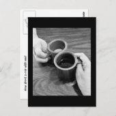 Ayons une carte postale café (Devant / Derrière)