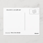 Ayons une carte postale café (Dos)