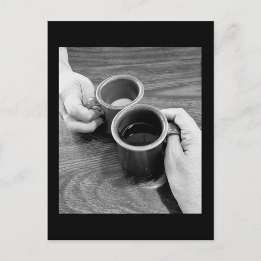 Ayons une carte postale café (Devant)