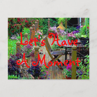 Ayons une carte postale de moment