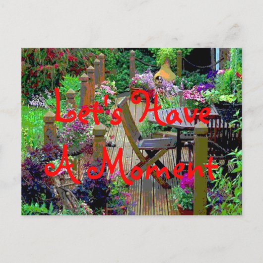 Ayons une carte postale de moment (Devant)