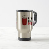 Ayons une partie ! Tasse rouge drôle (Devant droit)
