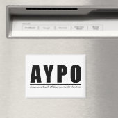AYPO Black Logo Magnet (In Situ (Lave-vaisselle))