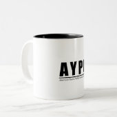 AYPO Logo Mok (wit) (Voorkant links)