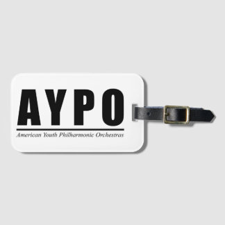 AYPO Logo (Zwart) Bagage-etiket Bagagelabel