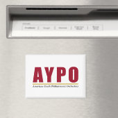 AYPO Rode Logo-magneet Magneet (Insitu (Vaatwasser))