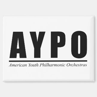 AYPO Zwarte Logo-magneet Magneet