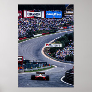 Ayrton Belgium Racing Poster