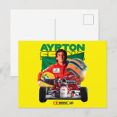 Ayrton Senna Briefkaart (Voorkant / Achterkant)