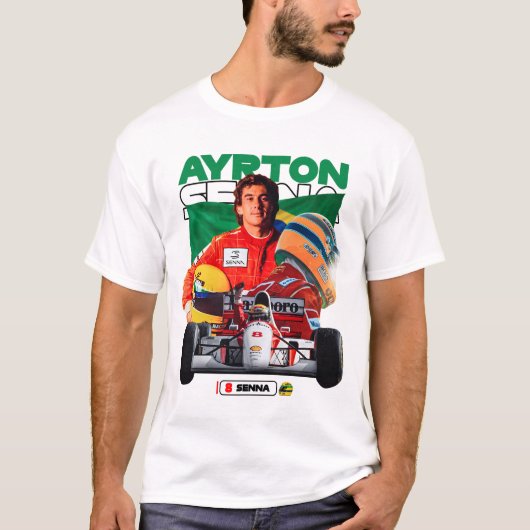 Ayrton Senna T-shirt (Voorkant)