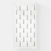 Ayucell 4x8 Étape et bannière répétée - Blanc (Verticale)