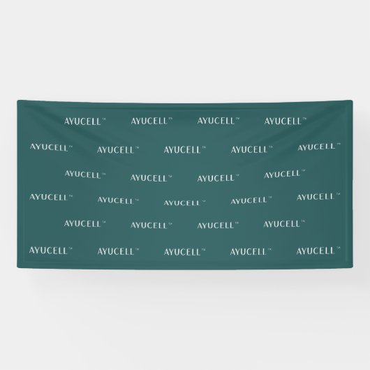Ayucell 4x8 Étape et bannière répétée - Vert (Horizontal)