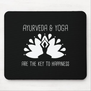 Ayurveda en yoga zijn de sleutel tot geluk  muismat