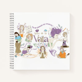 Ayurveda Vata Dosha Notitieboek met oranje rug