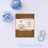 Ayurveda Yoga publiait le prospectus Lotus avec Om (Simple)