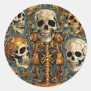 AYUSH_MODE_STIJL: DE sticker van het skelet