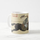 Ayusi vegen bandieten met een Lance Fine Art Koffiemok (Voorkant links)