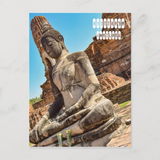 Ayutthaya in Thailand Briefkaart (Voorkant)
