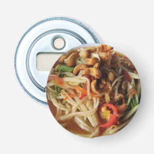 Ayutthaya Spicy Papaya Salad [Som Tam] met Cashew Button Flesopener