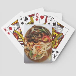 Ayutthaya Spicy Papaya Salad [Som Tam] met Cashew Pokerkaarten