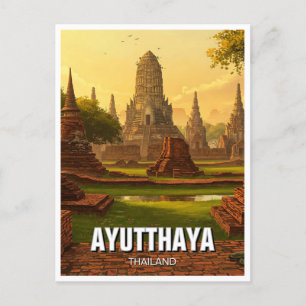 Ayutthaya Thailand Reizen Briefkaart