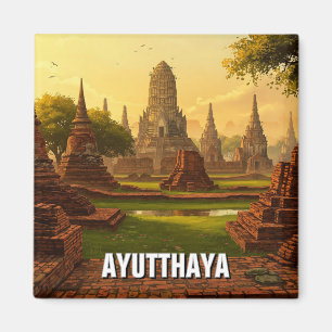 Ayutthaya Thailand Reizen Magneet