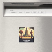 Ayutthaya Thailand Temple Sunset Magneet (Insitu (Vaatwasser))