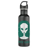 Ayyy Lmao Funny Alien Meme Quote Space Galaxy Star Waterfles (Voorkant)