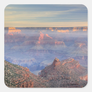 AZ, Arizona, Grand Canyon National Park, Zuid 6 Vierkante Sticker