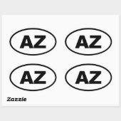 AZ Arizona Ovale Sticker (Vel)