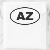 AZ Arizona Ovale Sticker (Tas)