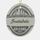 AZ Arizona-zegel U VERANDERT IN UW STAD Keramisch Ornament (Links)