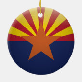 AZ Arizona-zegel U VERANDERT IN UW STAD Keramisch Ornament (Achterkant)